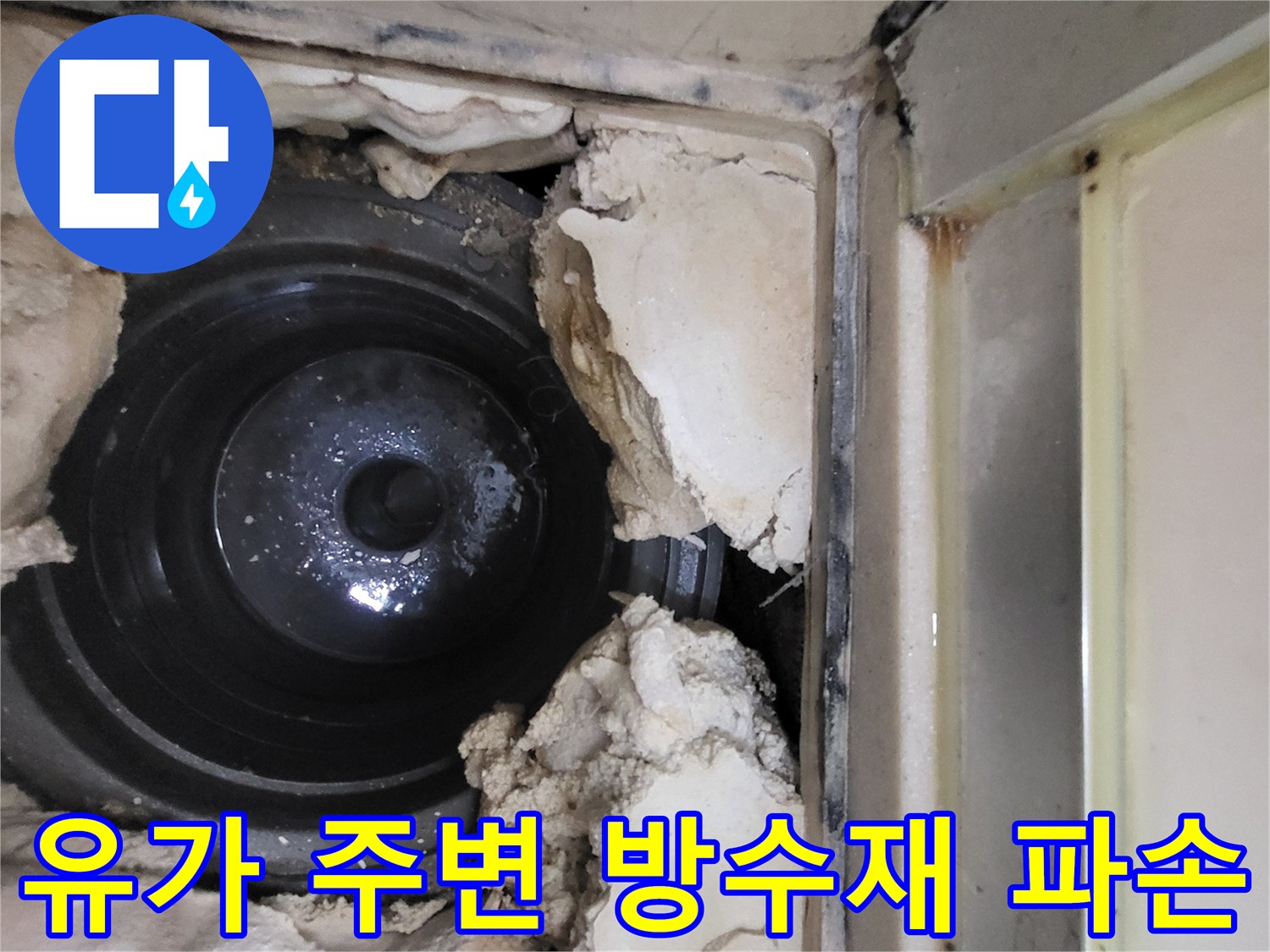 욕실-배관-주변-방수층-탈락-현장