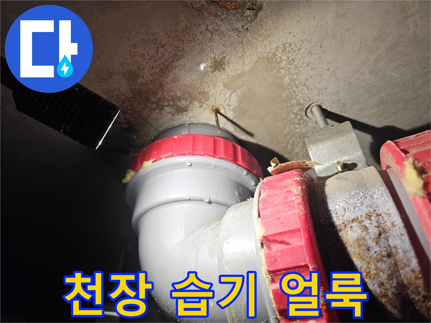 물샘-현상으로-젖은-천장-마감재