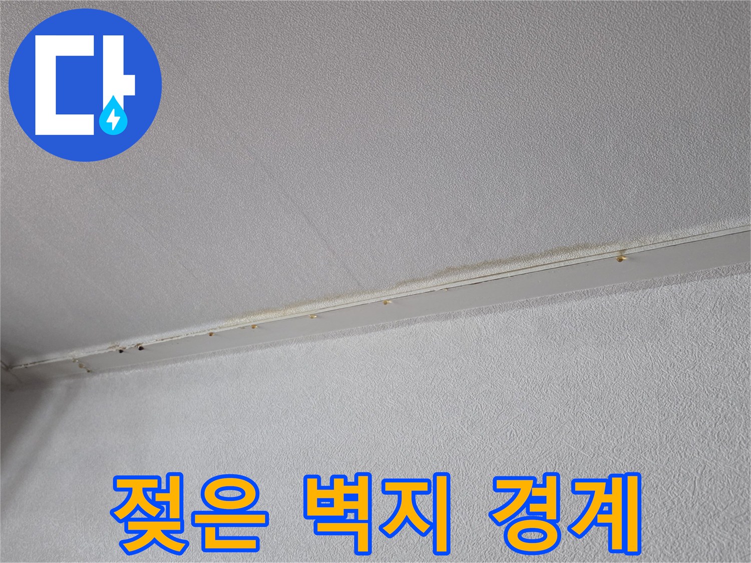 천장-벽면-경계의-물샘-흔적