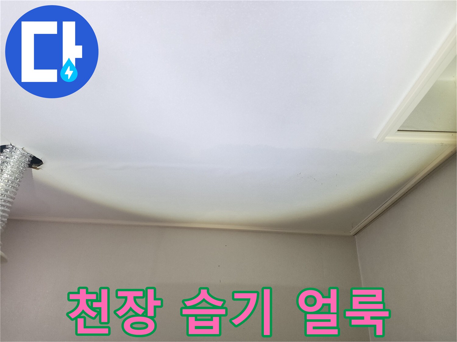 천장-구석-부분의-누수-및-습기-흔적