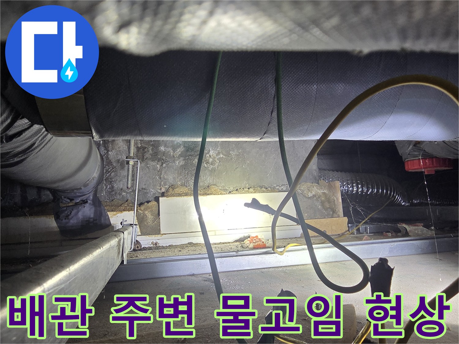 아파트-천장-배관-주변-습기-및-물고임-현황