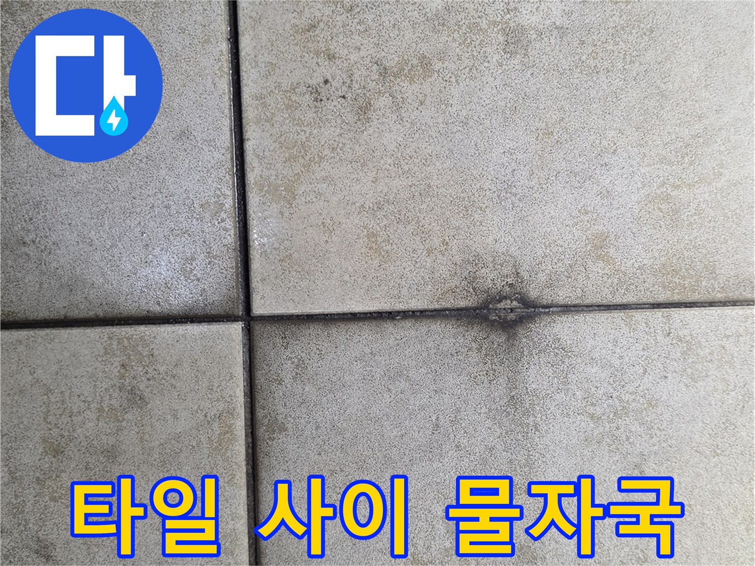 화장실-바닥-타일-교차점-오염