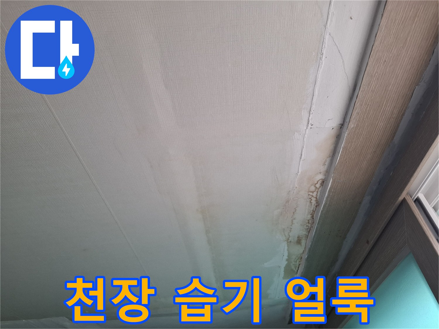 물샘-증상으로-인한-천장-얼룩-확인