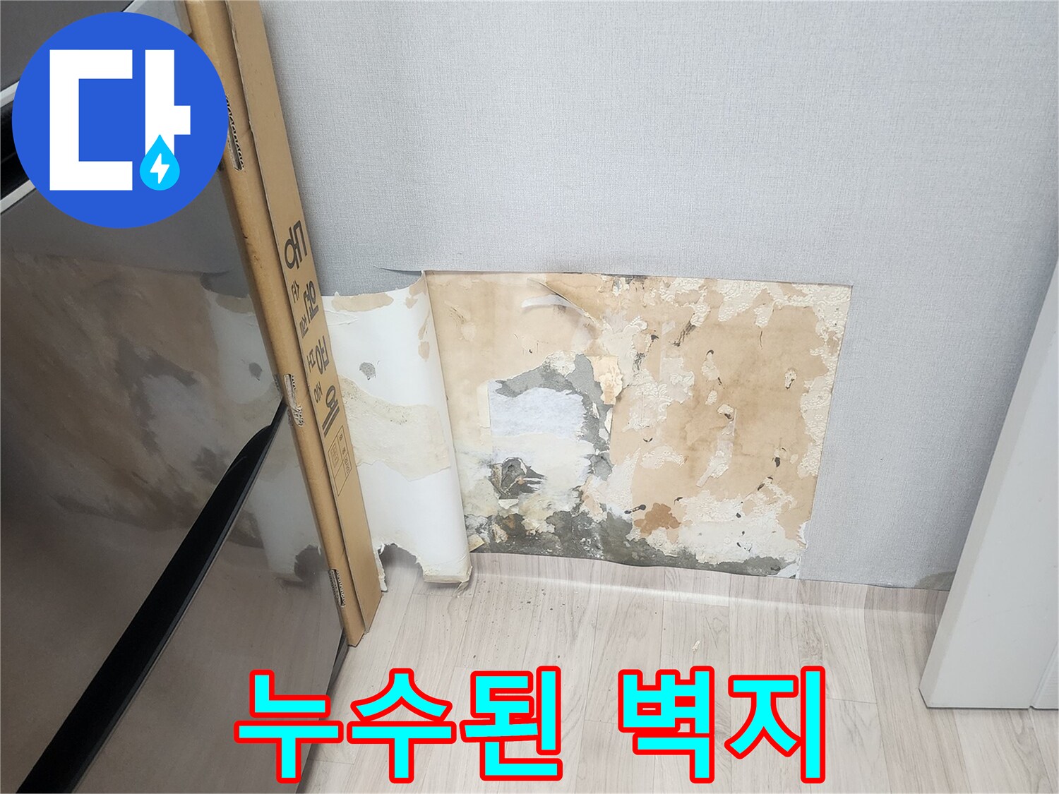 누수로-오염된-벽면-상태-기록