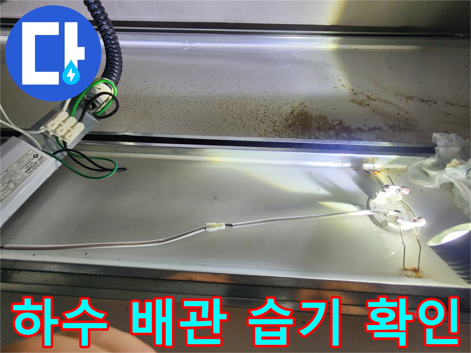 위례-아랫집-천장-하수구-배관-누수-상태