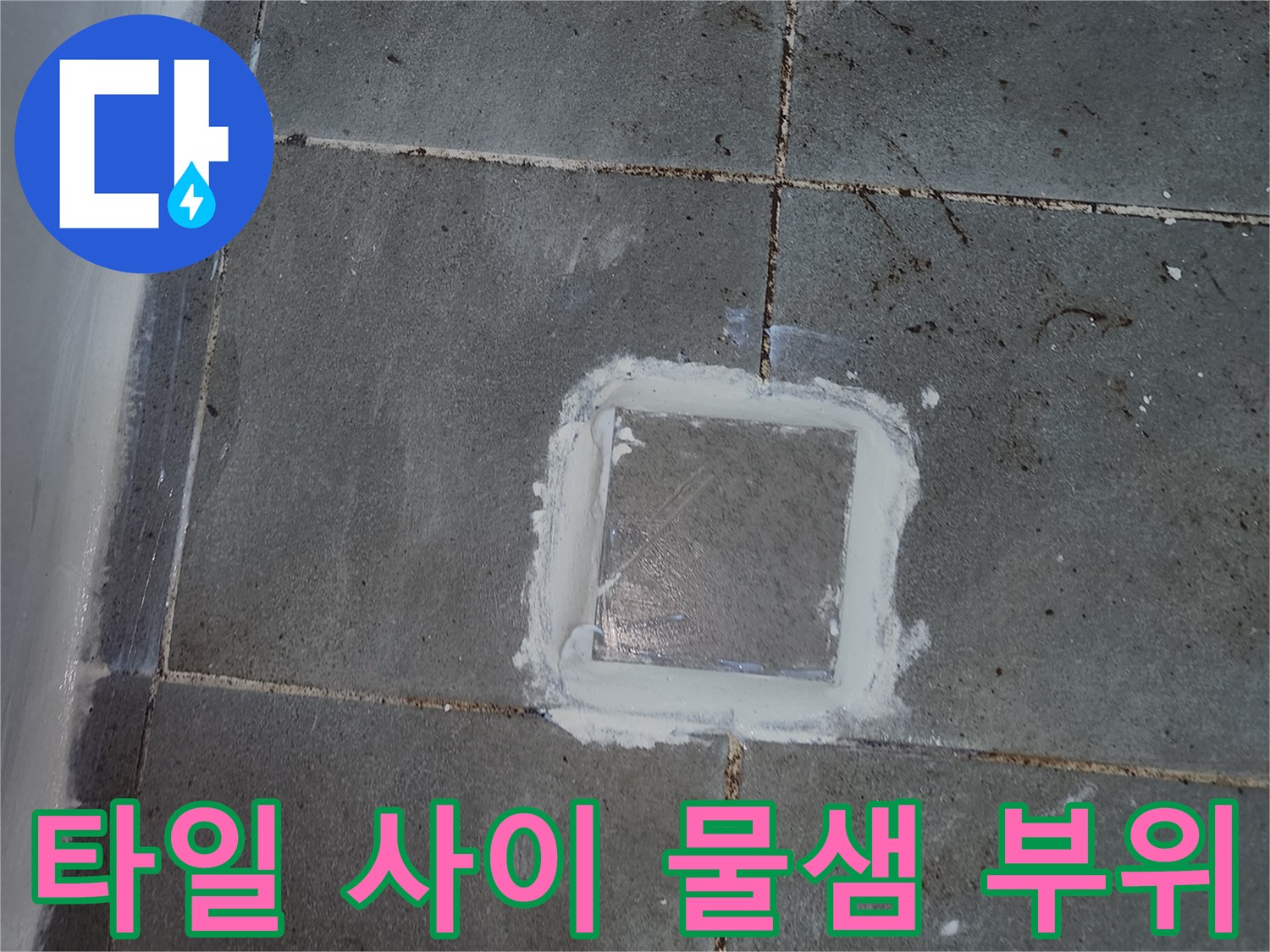 화장실-타일-틈새-누수-확인-사진