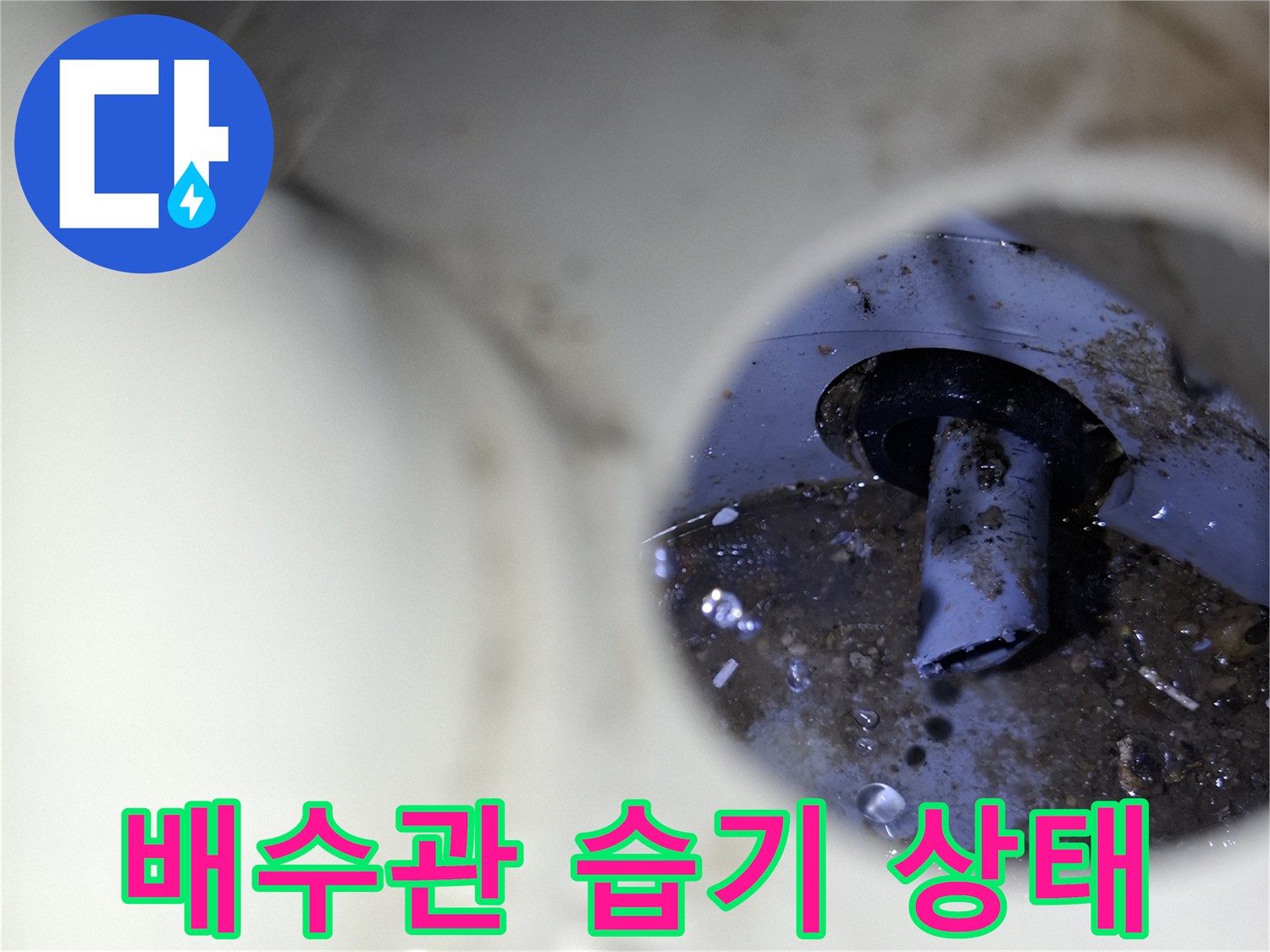 하수구-내부-습기-및-오염-상태