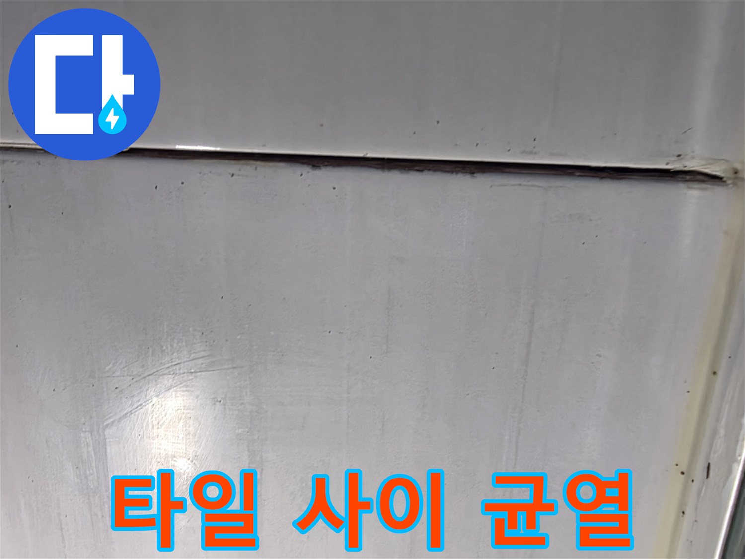 화장실-타일-사이에-발생한-균열-상태