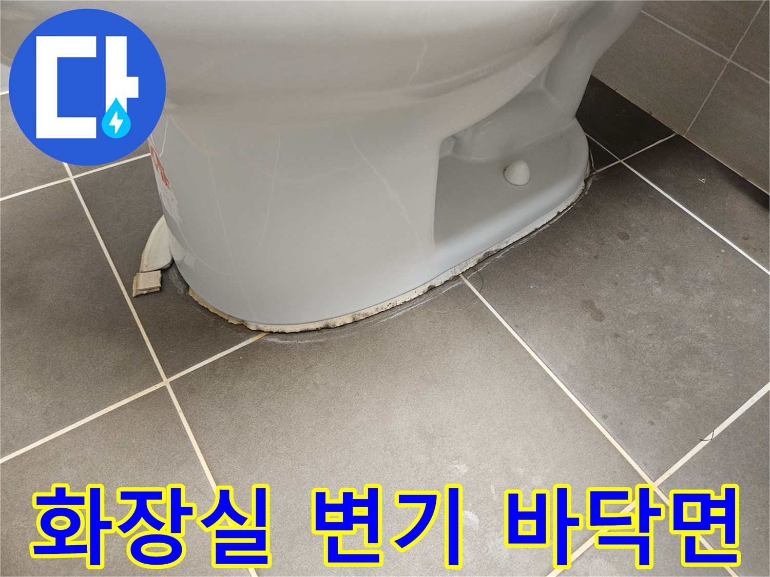 변기-바닥-타일-접합-부분-정밀-관찰
