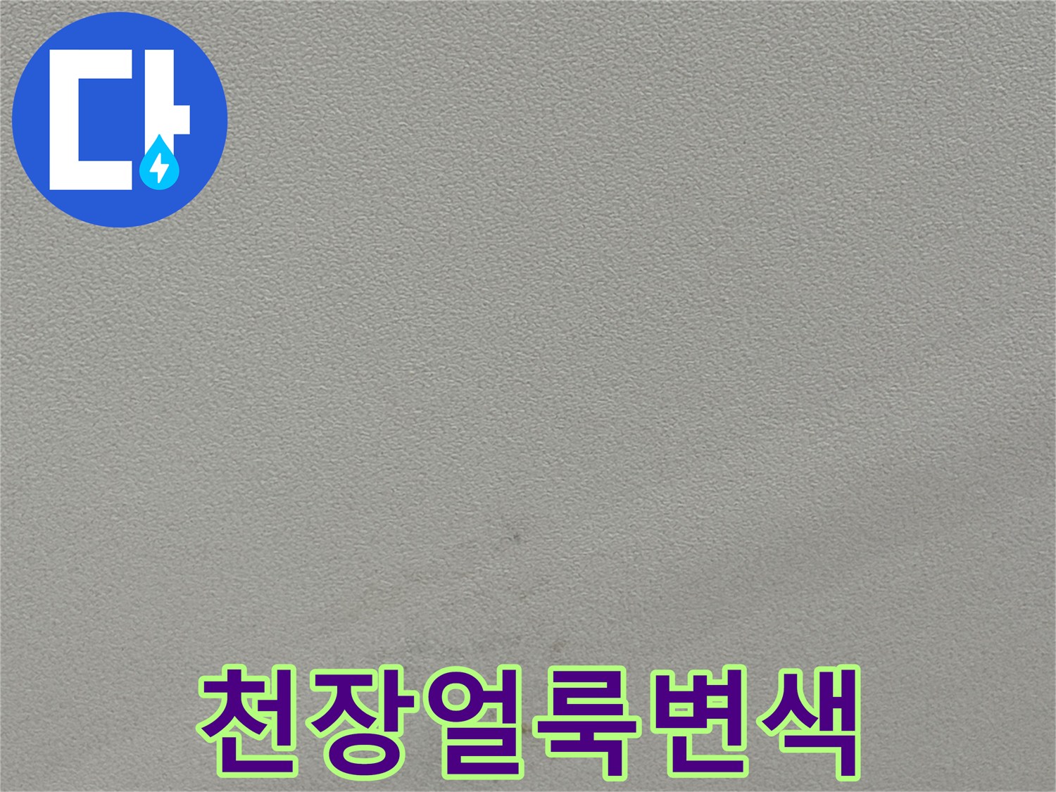 용인 수지구-화장실 천장에 나타난 습기 얼룩