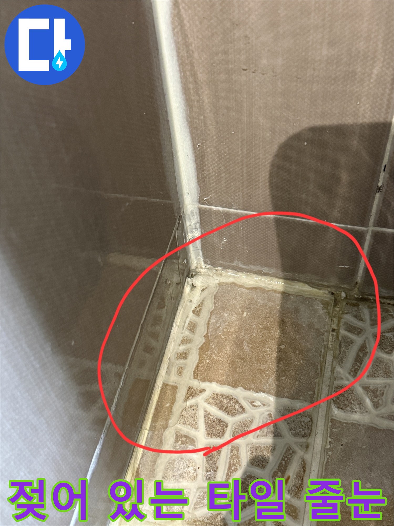 변기-주변-타일-줄눈-습기-상태