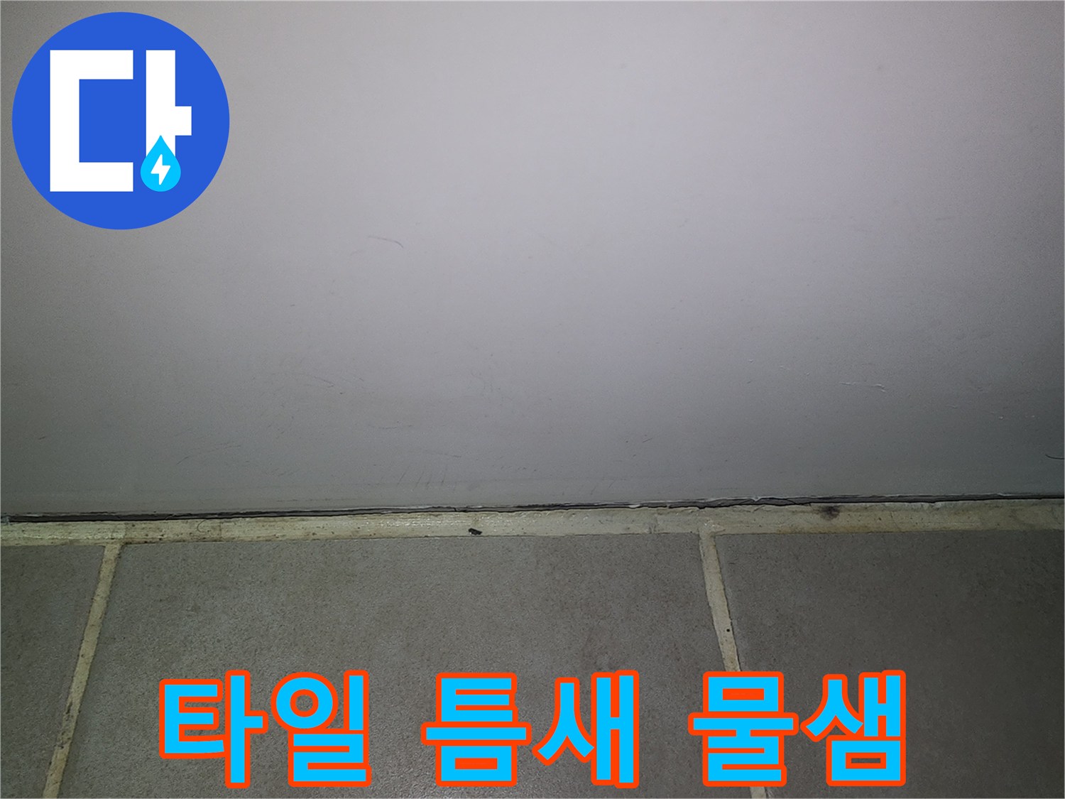 욕실-타일-사이-물샘-현상-포착